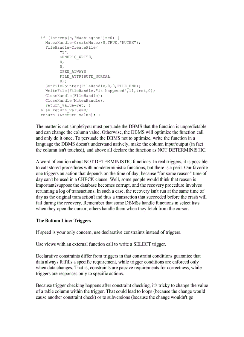 image for page Types of Triggers