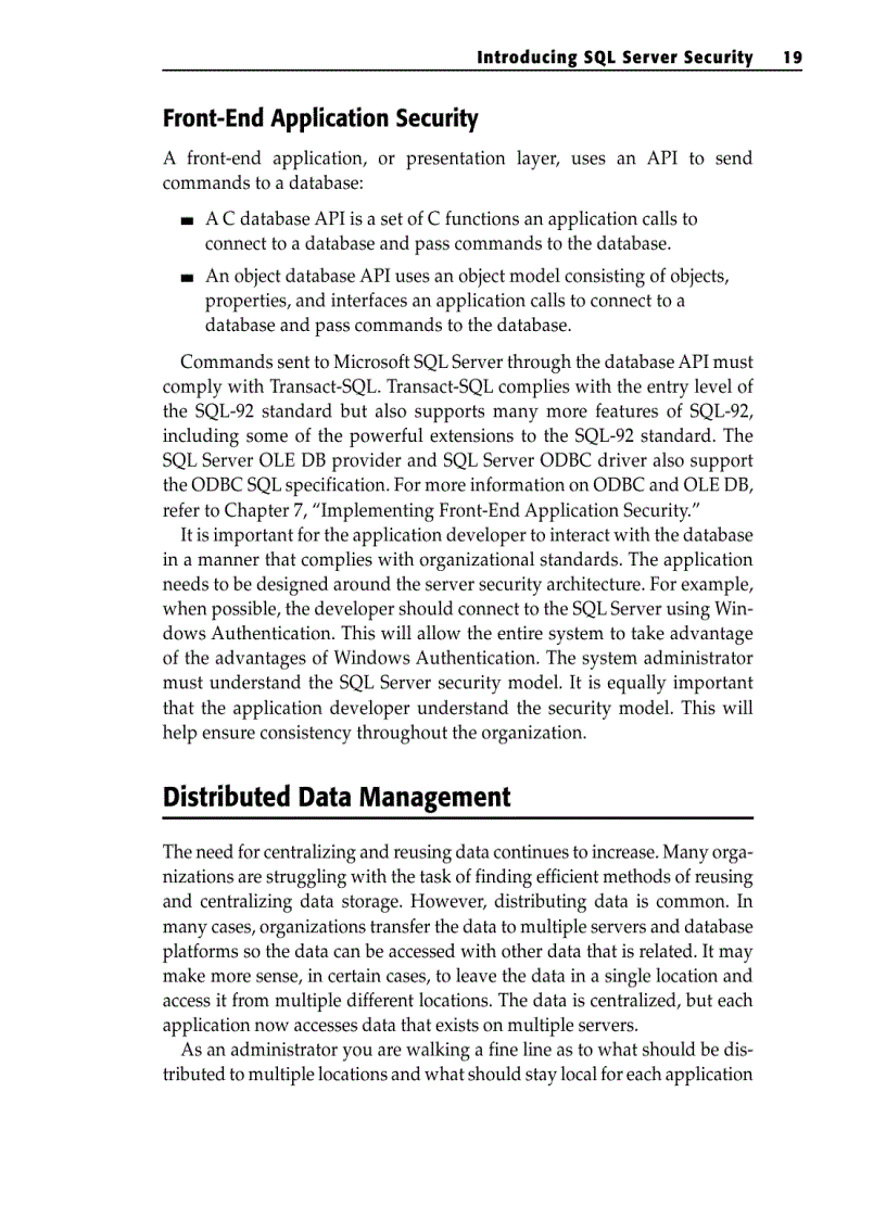 image for page Introducing SQL Server Security