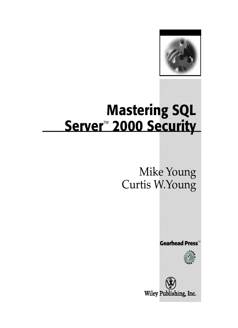 image for page Mastering SQL Server 2000 Security