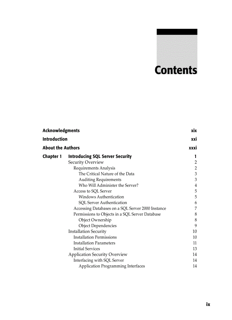 image for page Mastering SQL Server 2000 Security