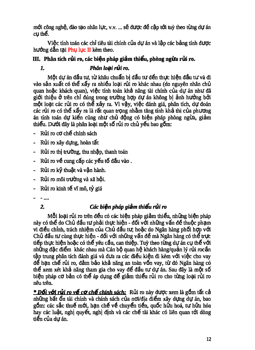 image for page Hướng dẫn thẩm định dự án đầu tư