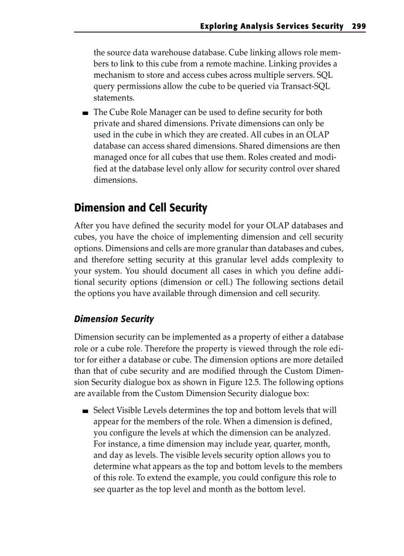 image for page Exploring Analysis Services Security