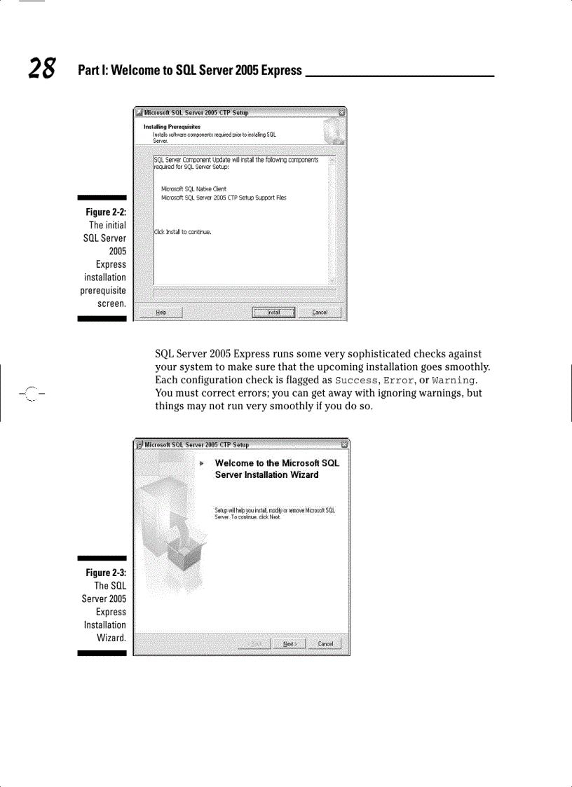 image for page Welcome to SQL Server 2005 Express