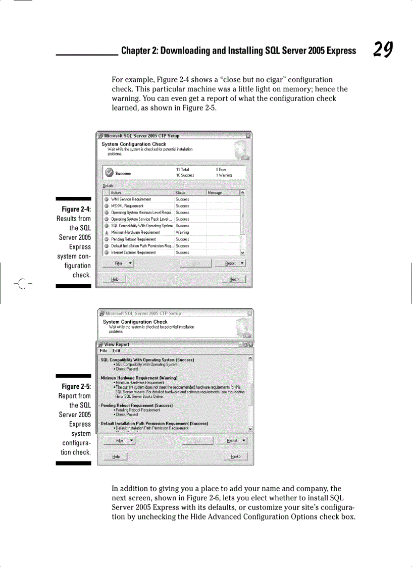 image for page Welcome to SQL Server 2005 Express
