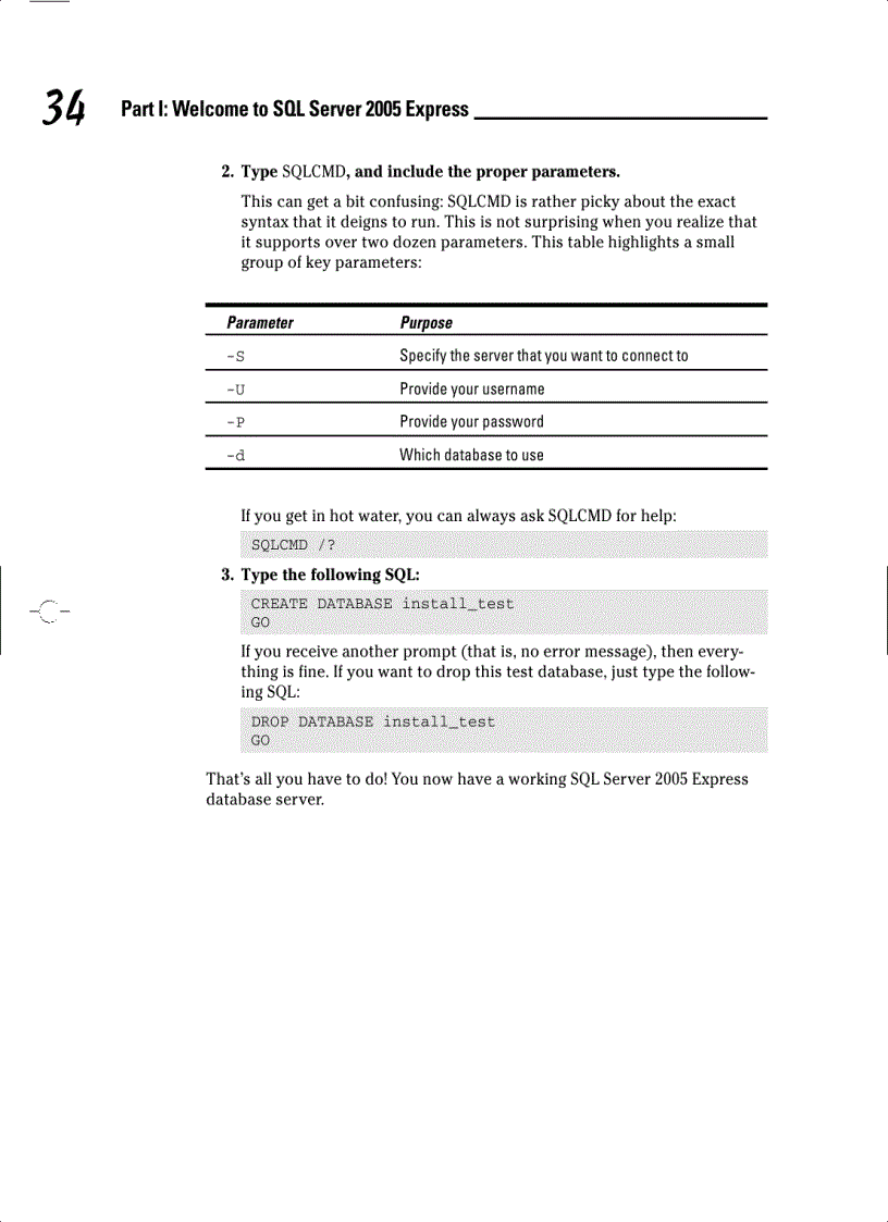 image for page Welcome to SQL Server 2005 Express