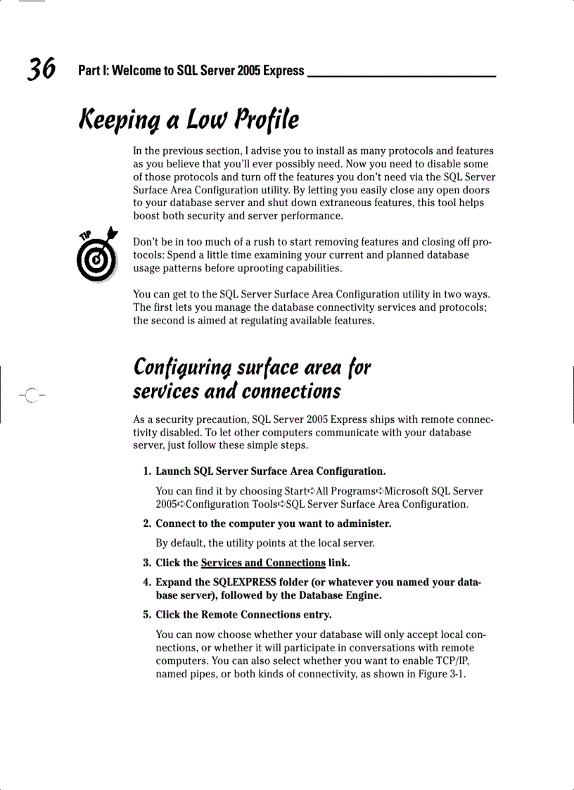 image for page Welcome to SQL Server 2005 Express