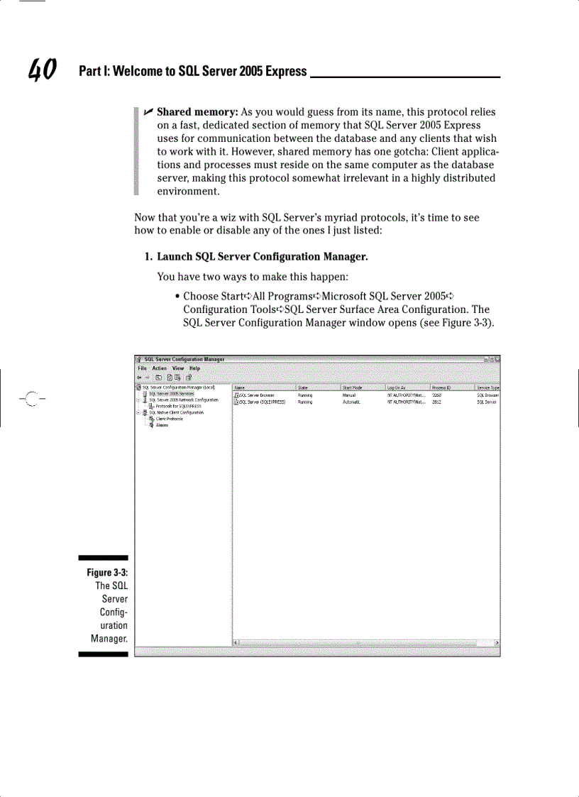 image for page Welcome to SQL Server 2005 Express