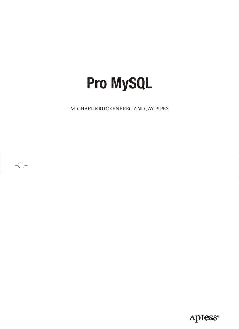 image for page Pro MySQL