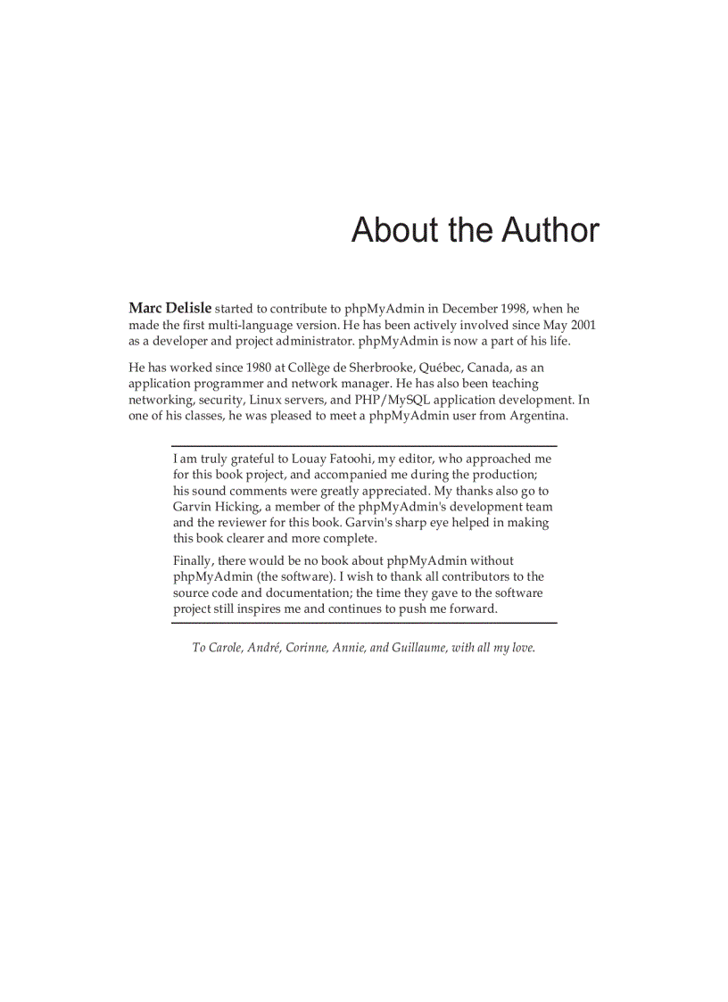 image for page Mastering phpMyAdmin 2 8 for Effective MySQL Management