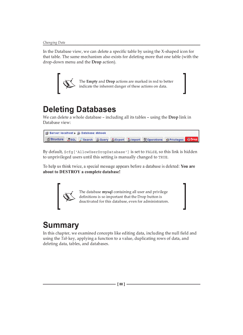 image for page Changing Data