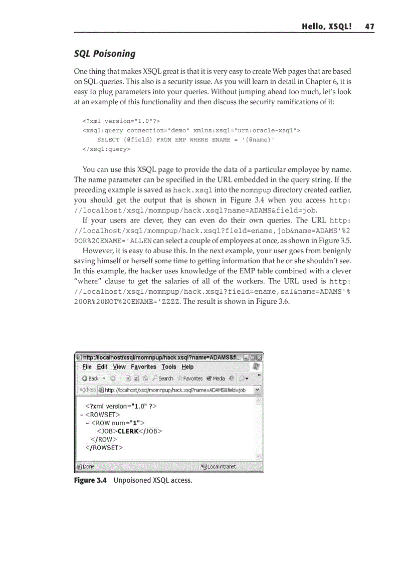 image for page Hello XSQL