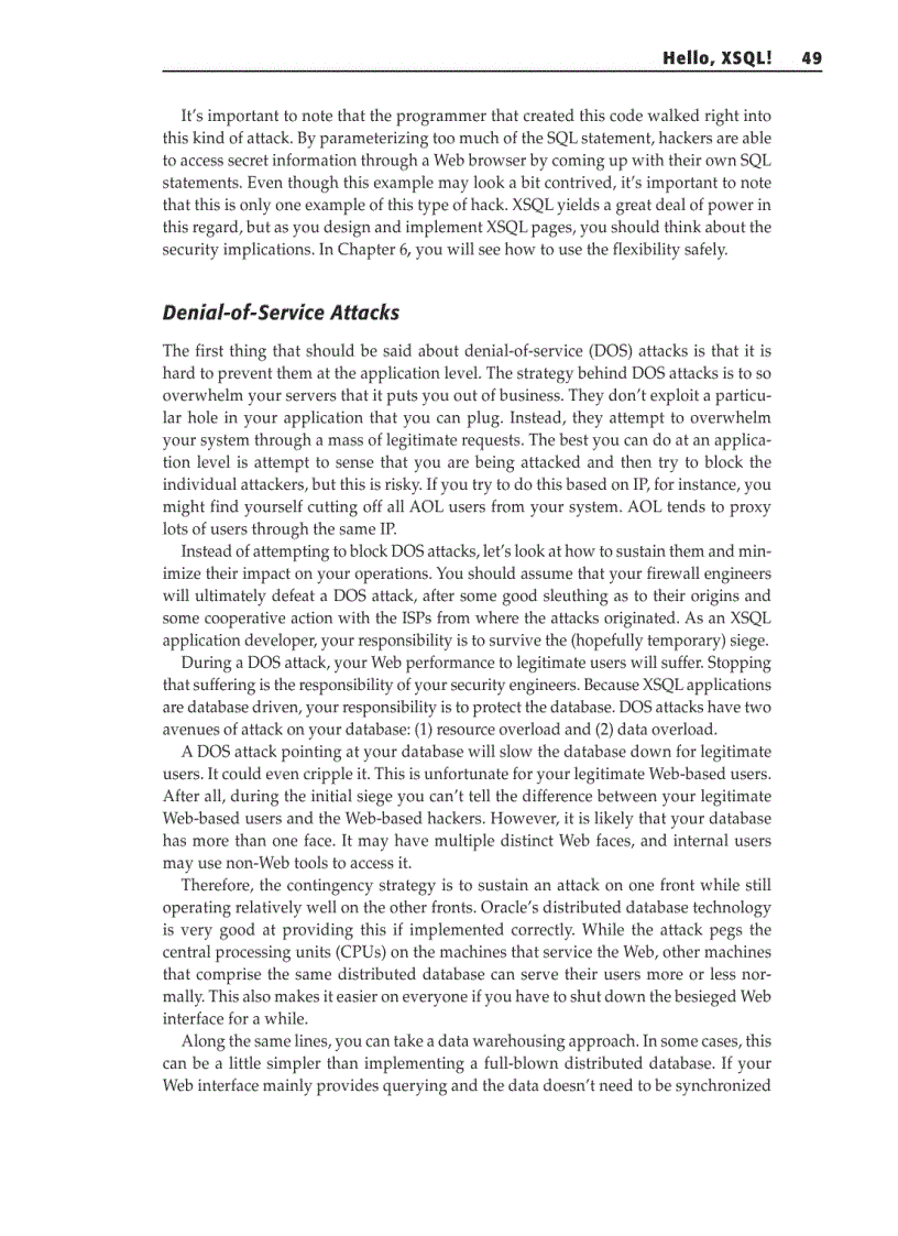 image for page Hello XSQL