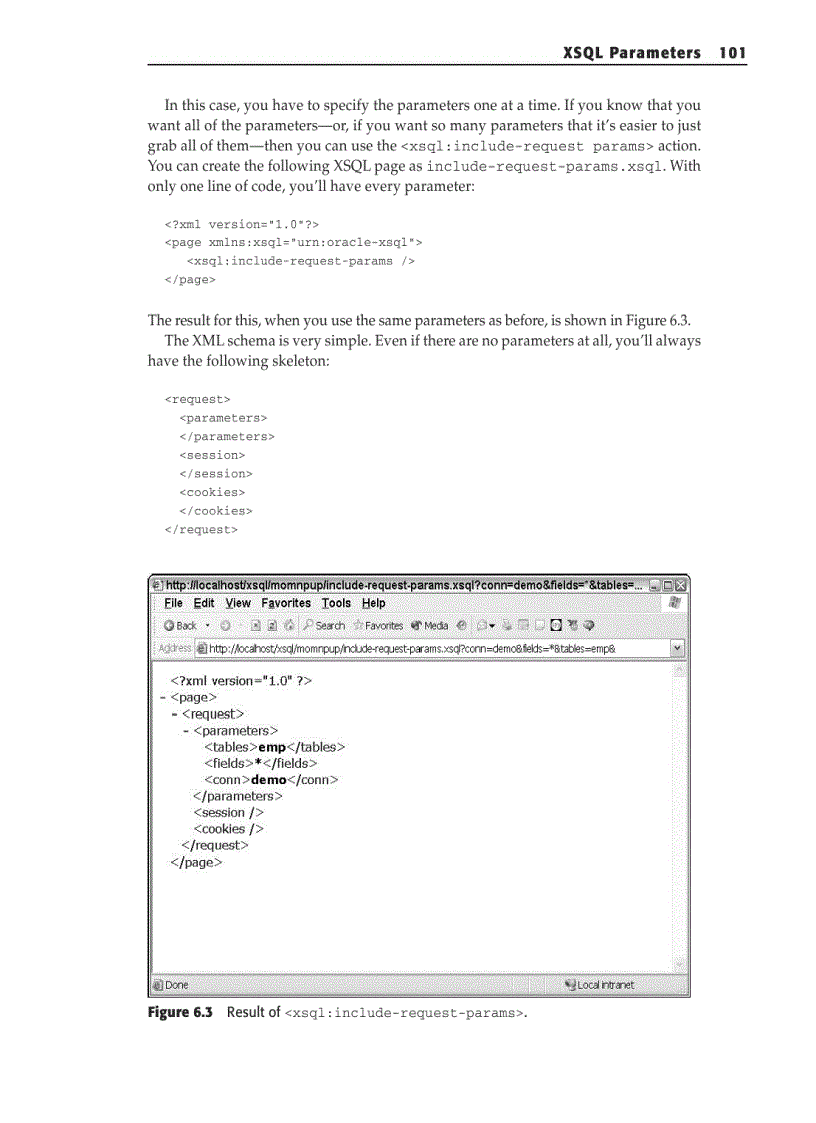 image for page Parameter XML Representation