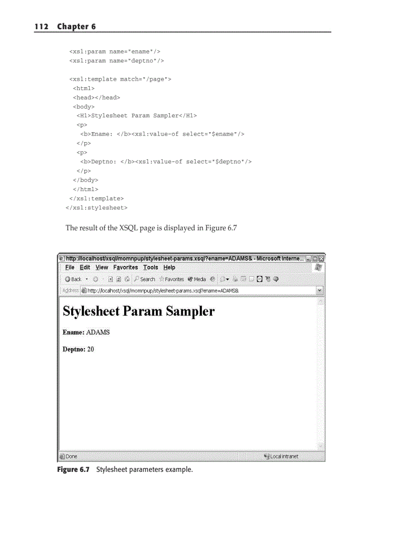 image for page Parameter XML Representation