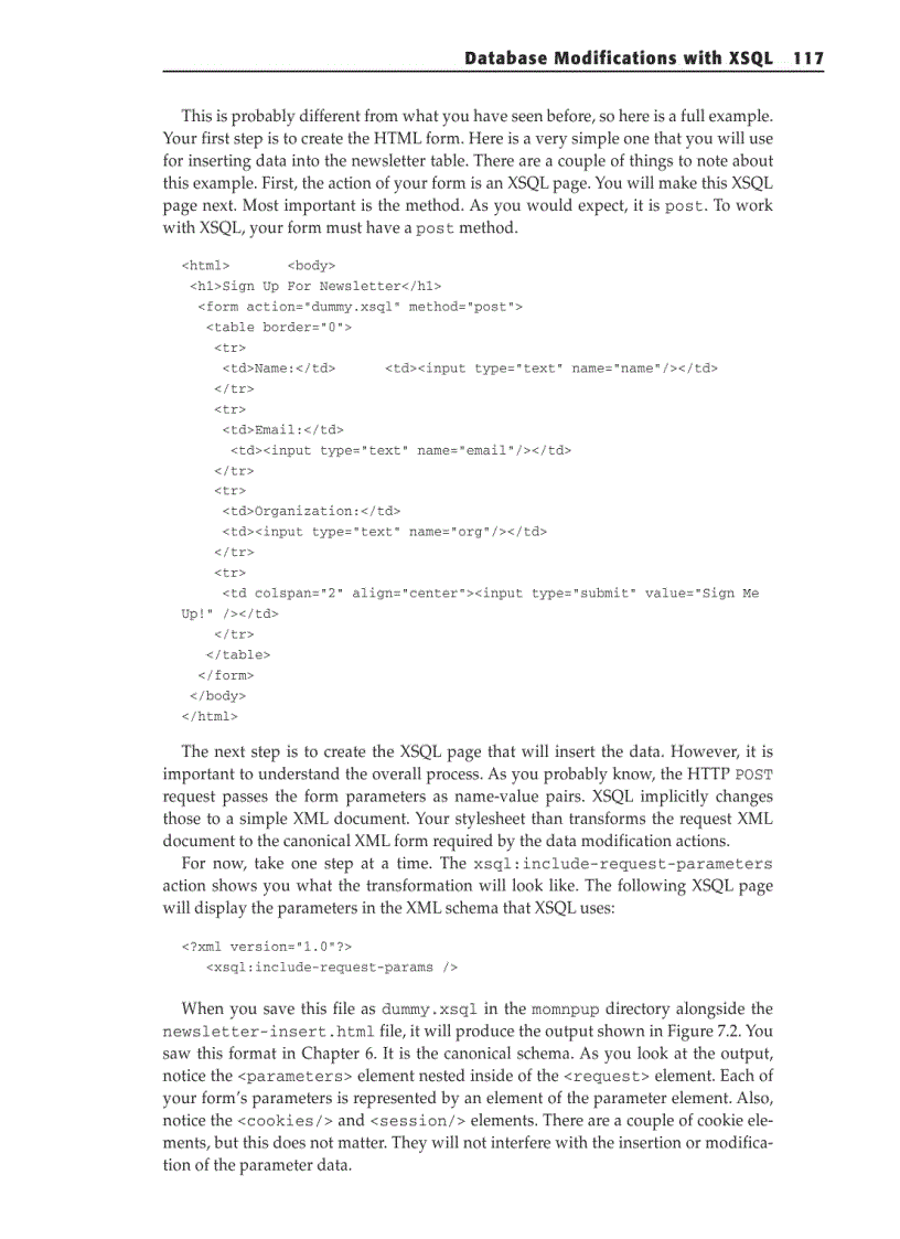 image for page Parameter XML Representation