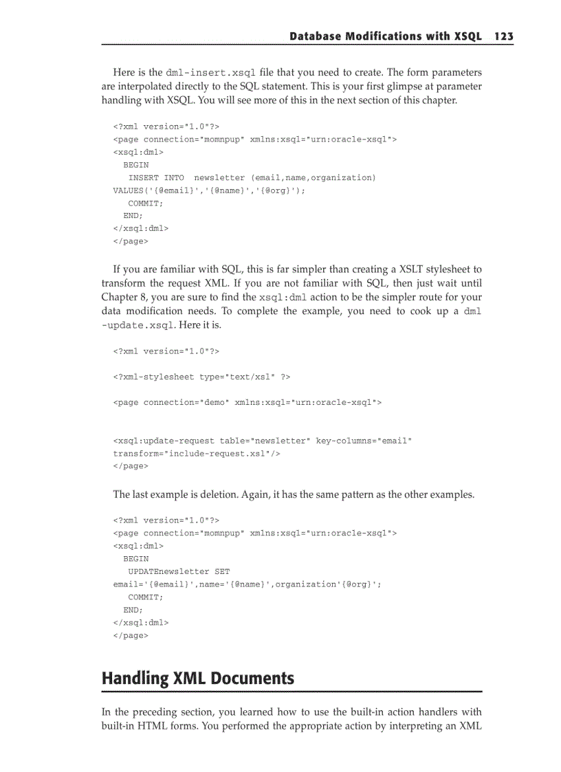 image for page Parameter XML Representation