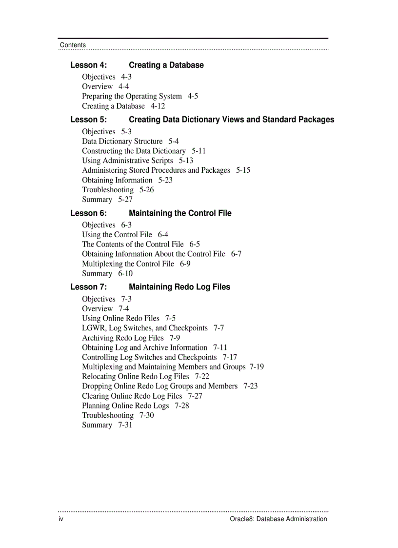 image for page Database Administration