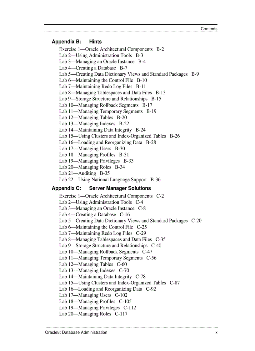 image for page Database Administration