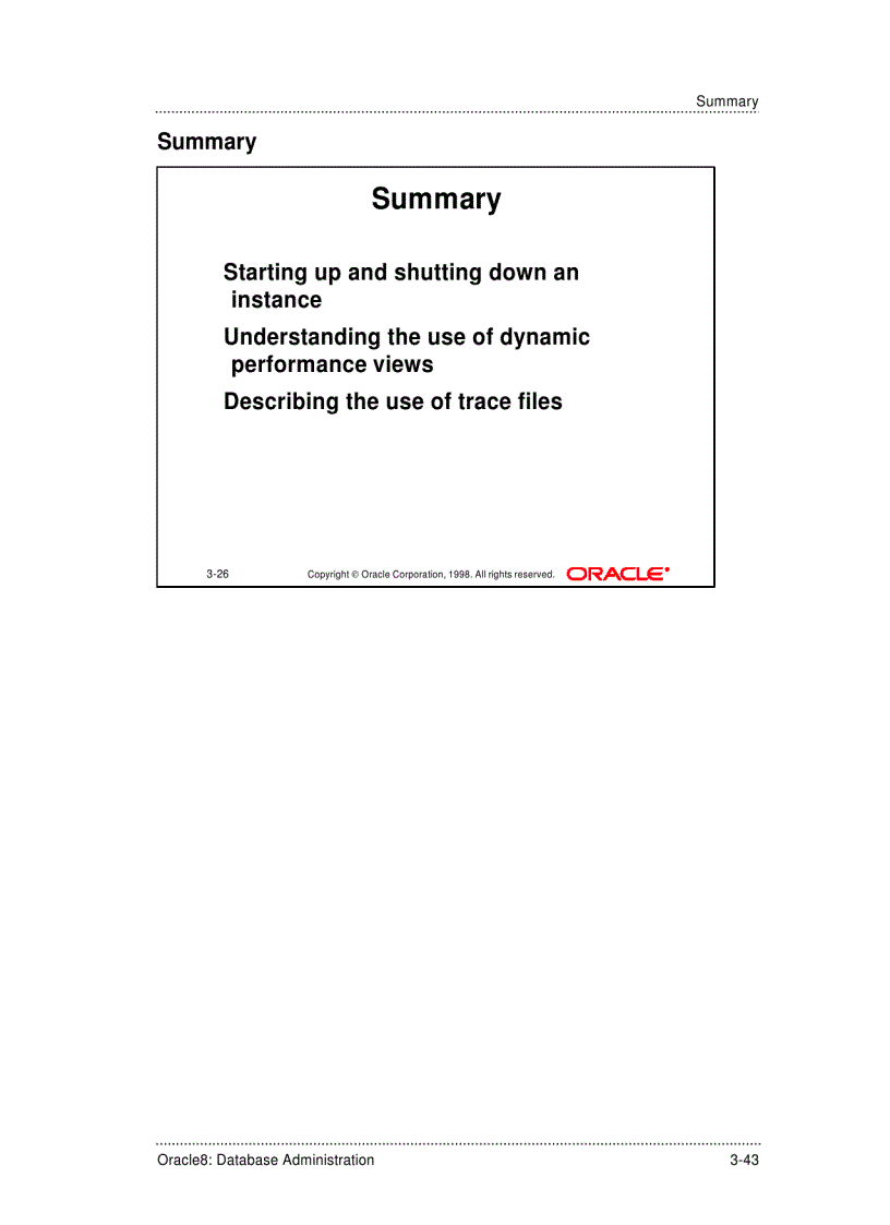 image for page Trace Files and the ALERT File