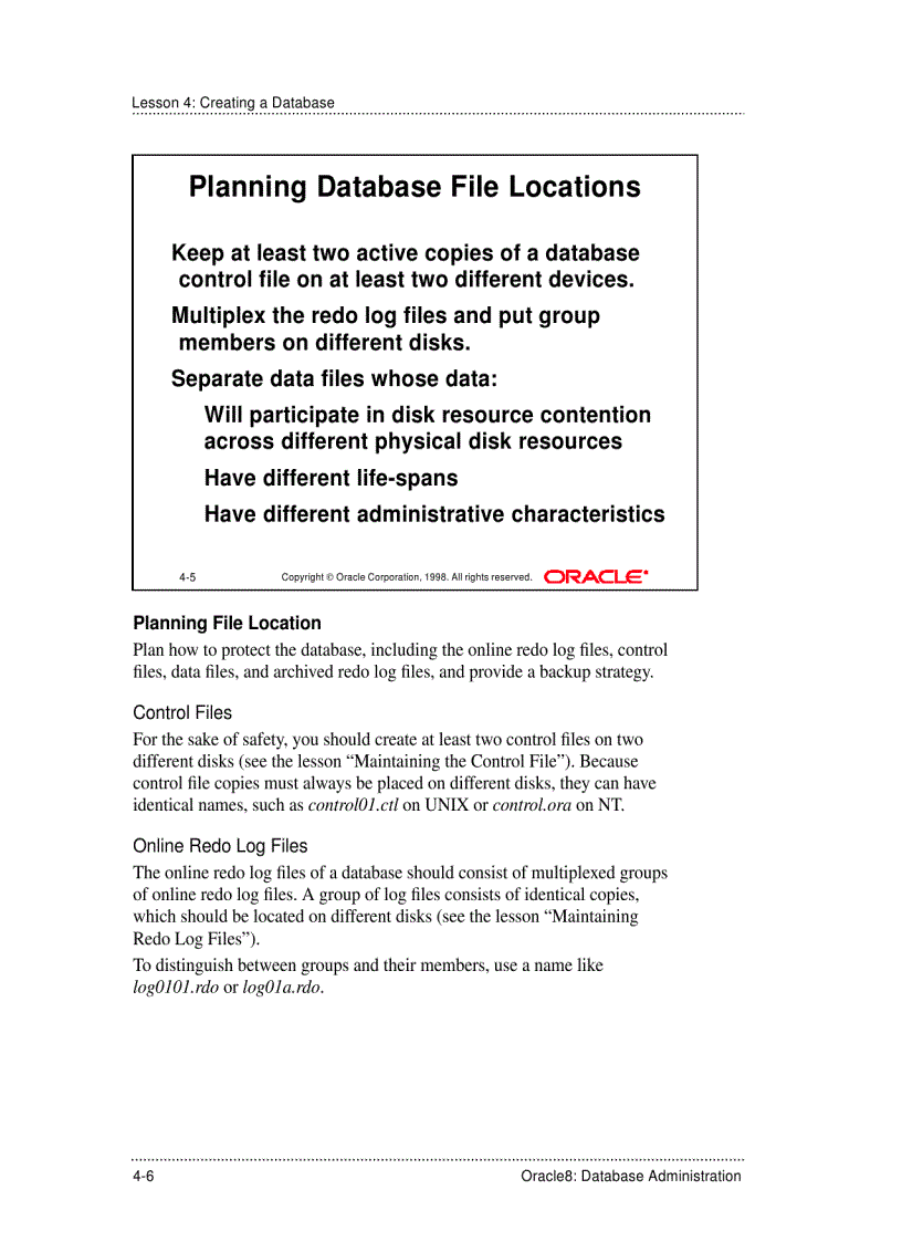 image for page Trace Files and the ALERT File