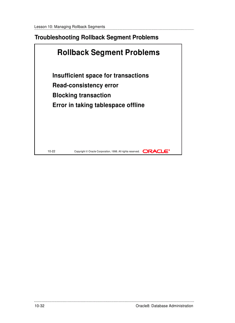image for page Obtaining Rollback Segment Information