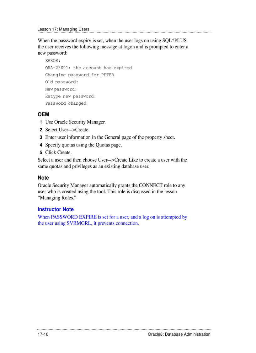 image for page Creating New Database Users