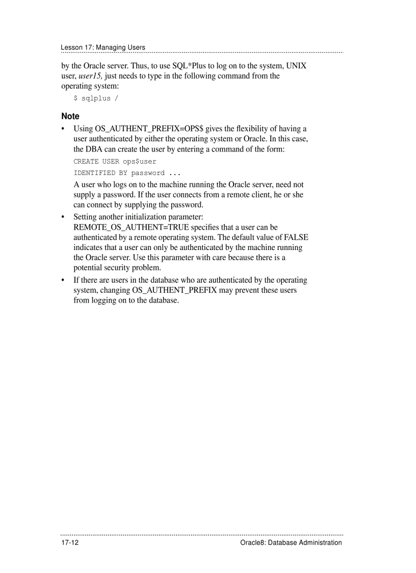 image for page Creating New Database Users