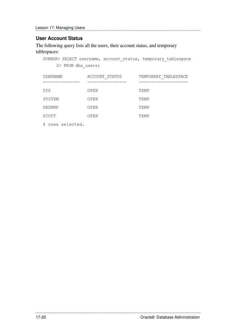 image for page Creating New Database Users
