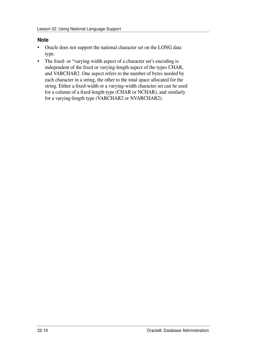 image for page Choosing a Database and a National Character Set