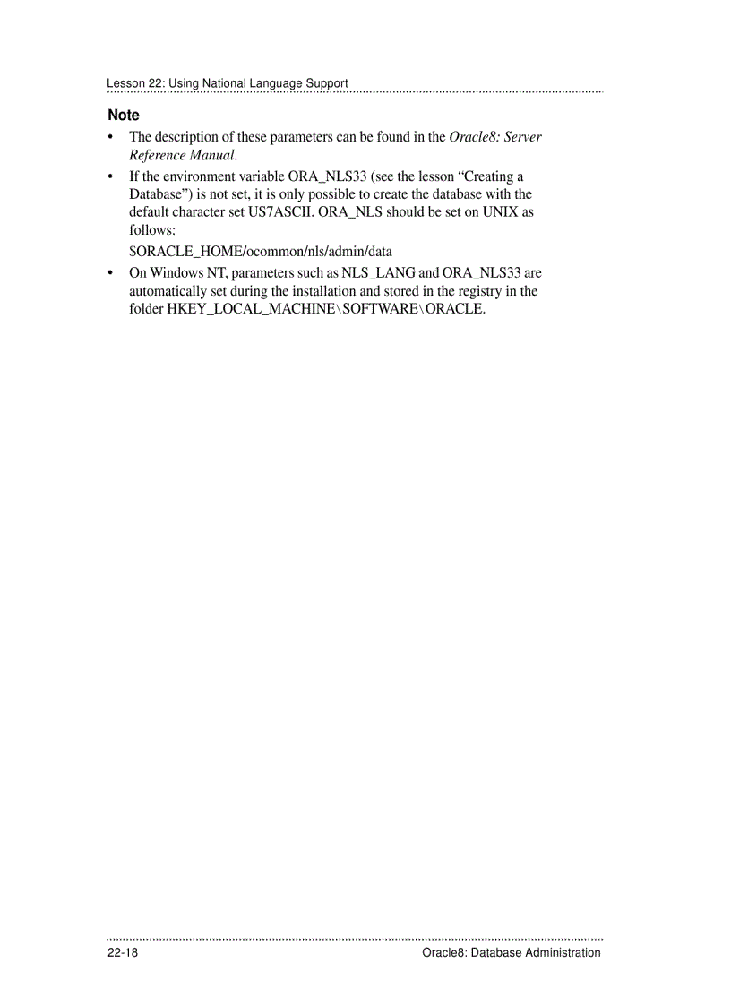 image for page Choosing a Database and a National Character Set