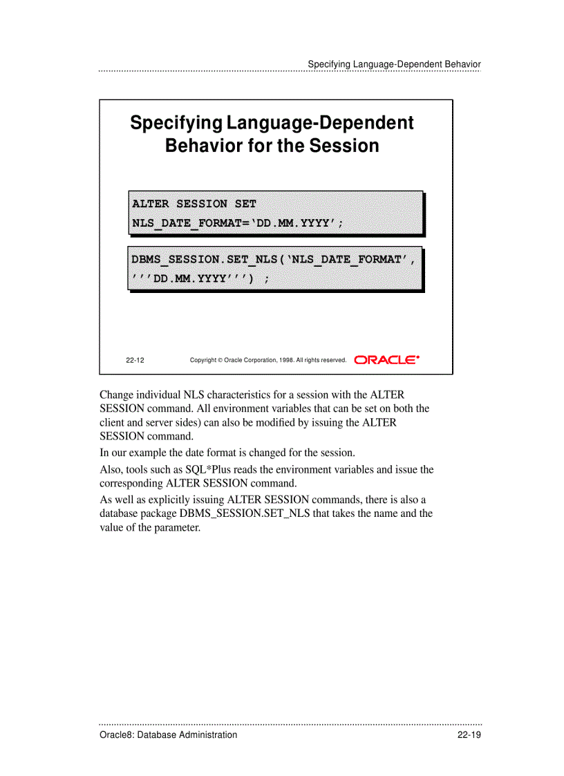 image for page Choosing a Database and a National Character Set