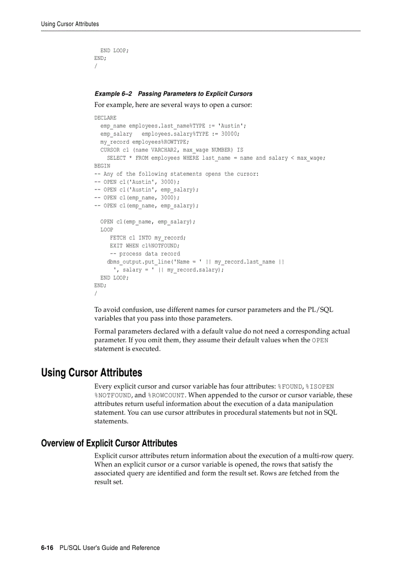 image for page Issuing Queries from PL SQL