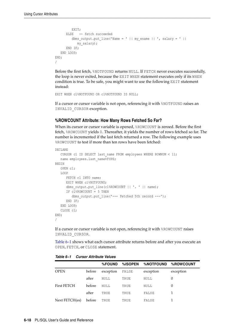 image for page Issuing Queries from PL SQL