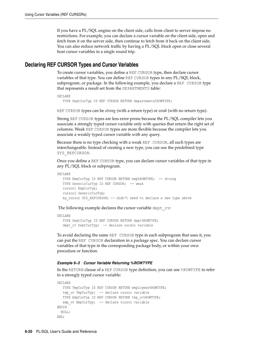image for page Issuing Queries from PL SQL