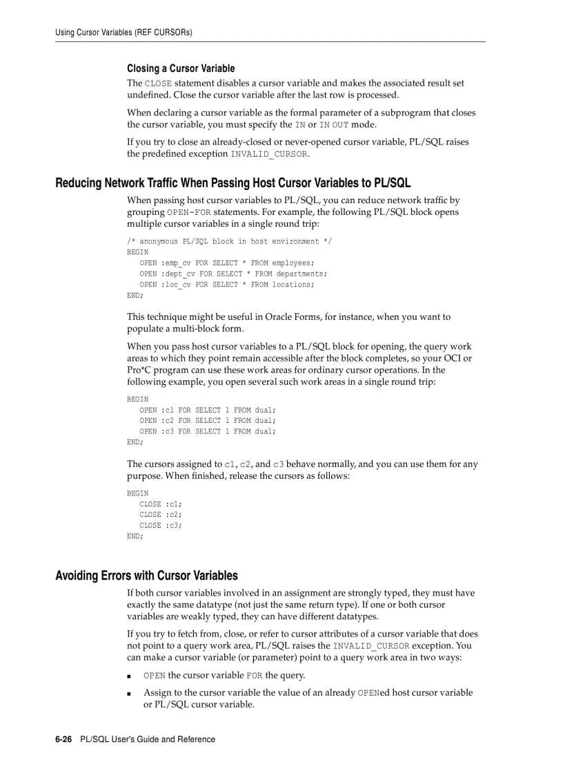 image for page Issuing Queries from PL SQL