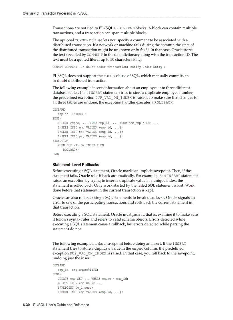 image for page Issuing Queries from PL SQL