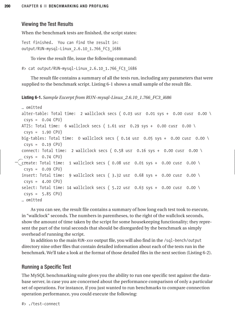 image for page Benchmarking and profiling