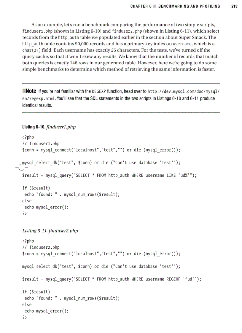image for page Benchmarking and profiling