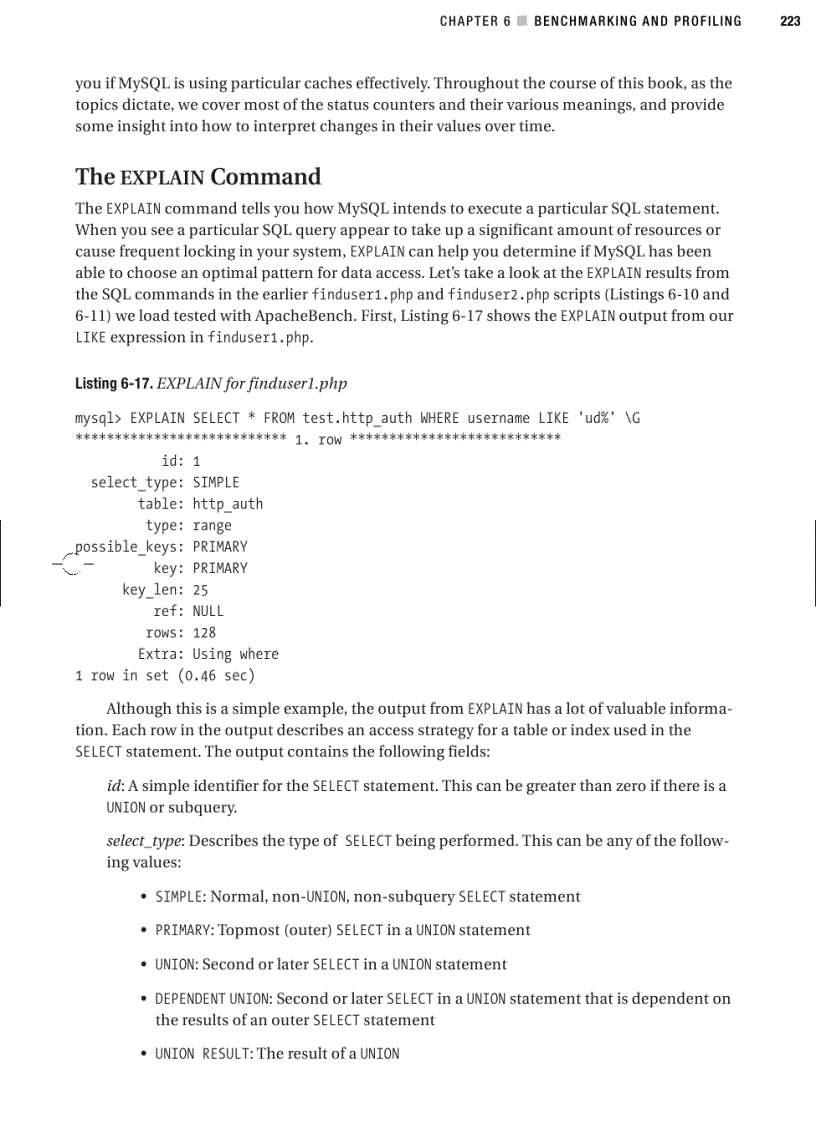 image for page Benchmarking and profiling