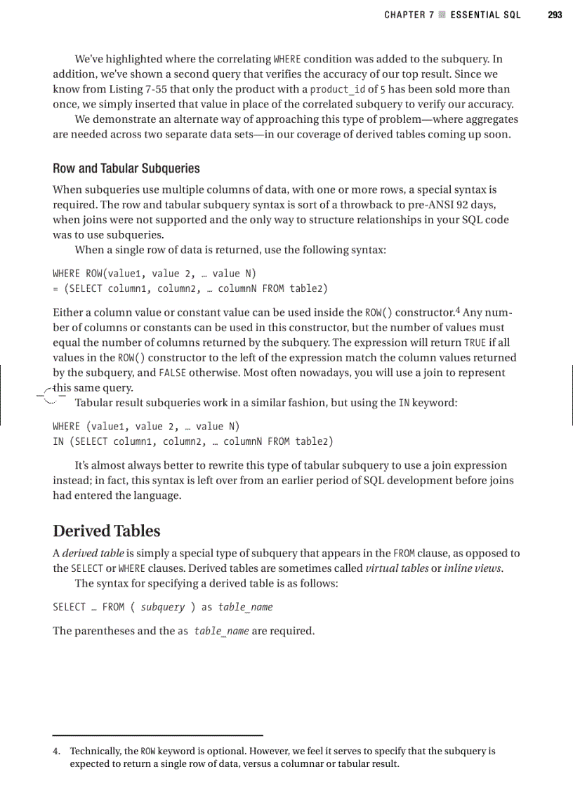 image for page Essential sql