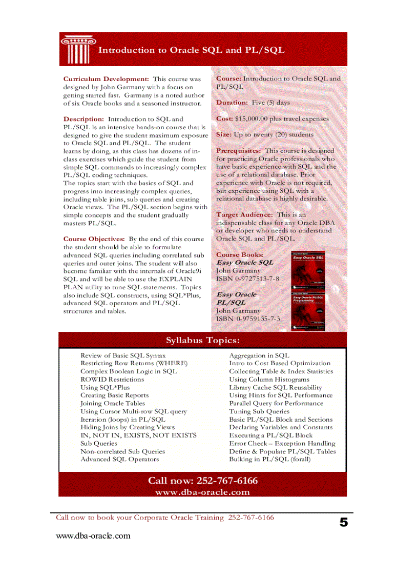 image for page The Wise Approach to Oracle Training