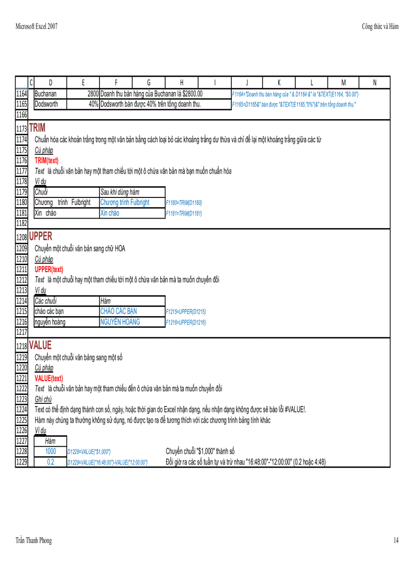 image for page THƯ VIỆN HÀM EXCEL Hàm văn bản