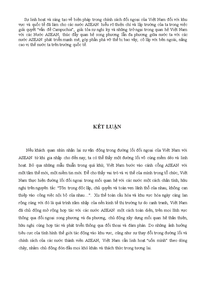 image for page Chính sách đối ngoại của việt nam với asean sau năm 1995