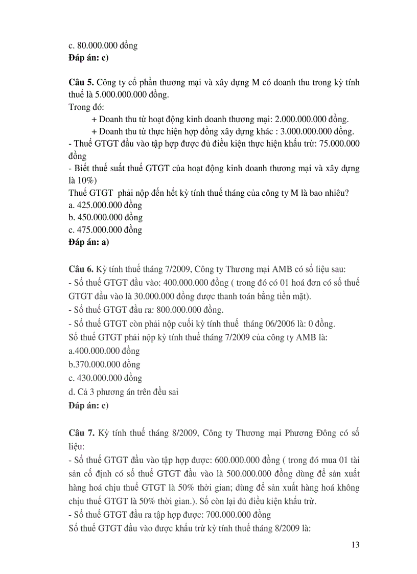 image for page Đề thi trắc nghiệm thuế dùng để tuyển công chức ngành thuế 2010 có đáp án