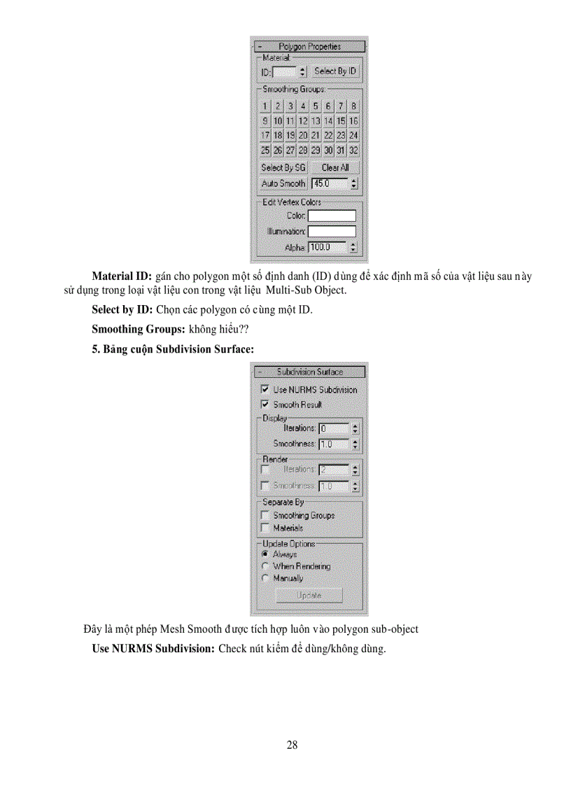 image for page CHẾ ĐỘ EDGE SUB OBJECT hiệu chỉnh đối tượng con ở chế độ cạnh