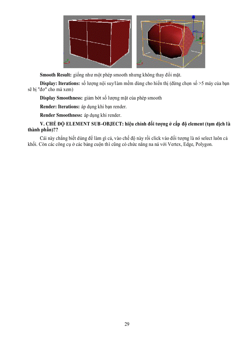 image for page CHẾ ĐỘ EDGE SUB OBJECT hiệu chỉnh đối tượng con ở chế độ cạnh