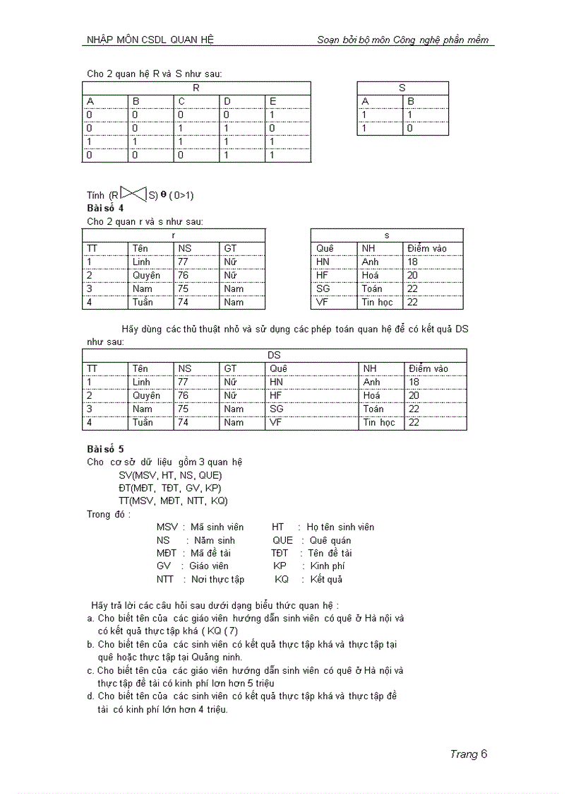 image for page Bài tập về đại số quan hệ