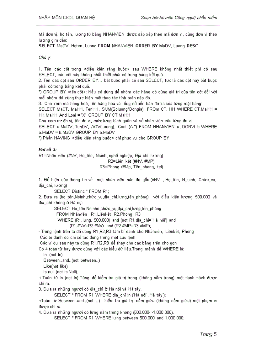 image for page Bài tập về sql