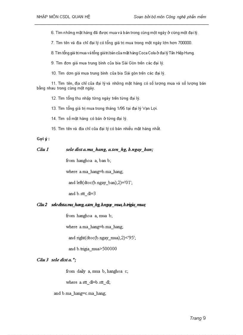 image for page Bài tập về sql