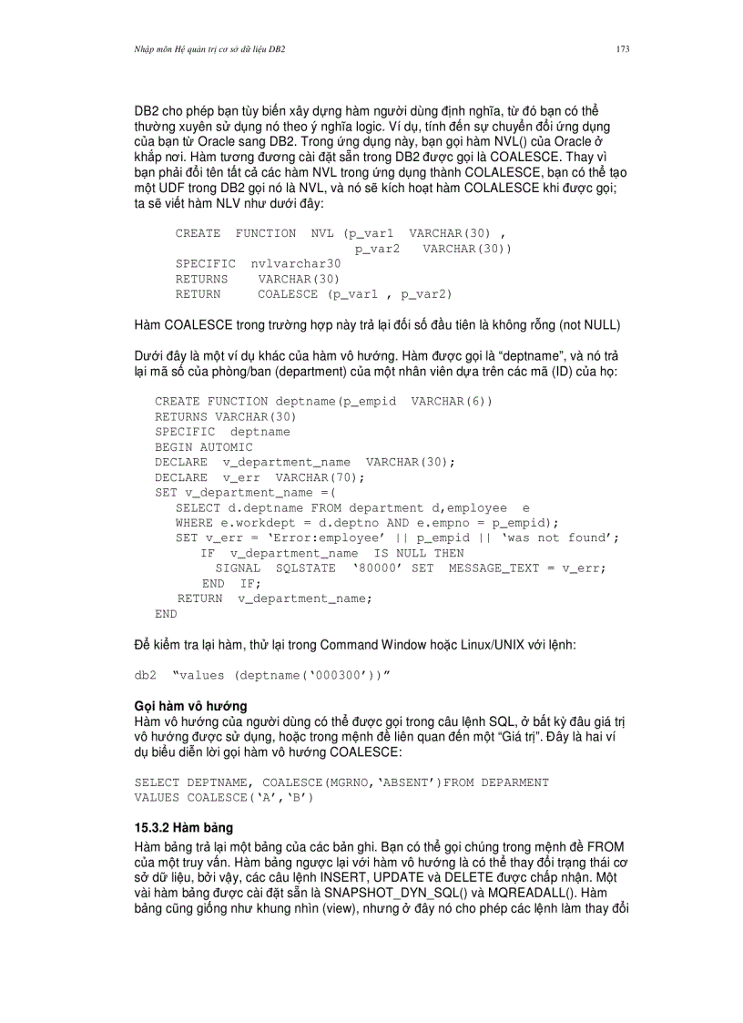 image for page Nhập môn hệ quản trị cơ sở dữ liệu db2